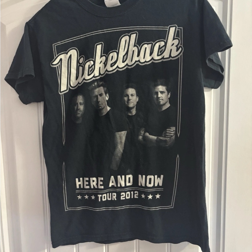 Nickelback Black Here & Now 2012 Graphic T-Shirt